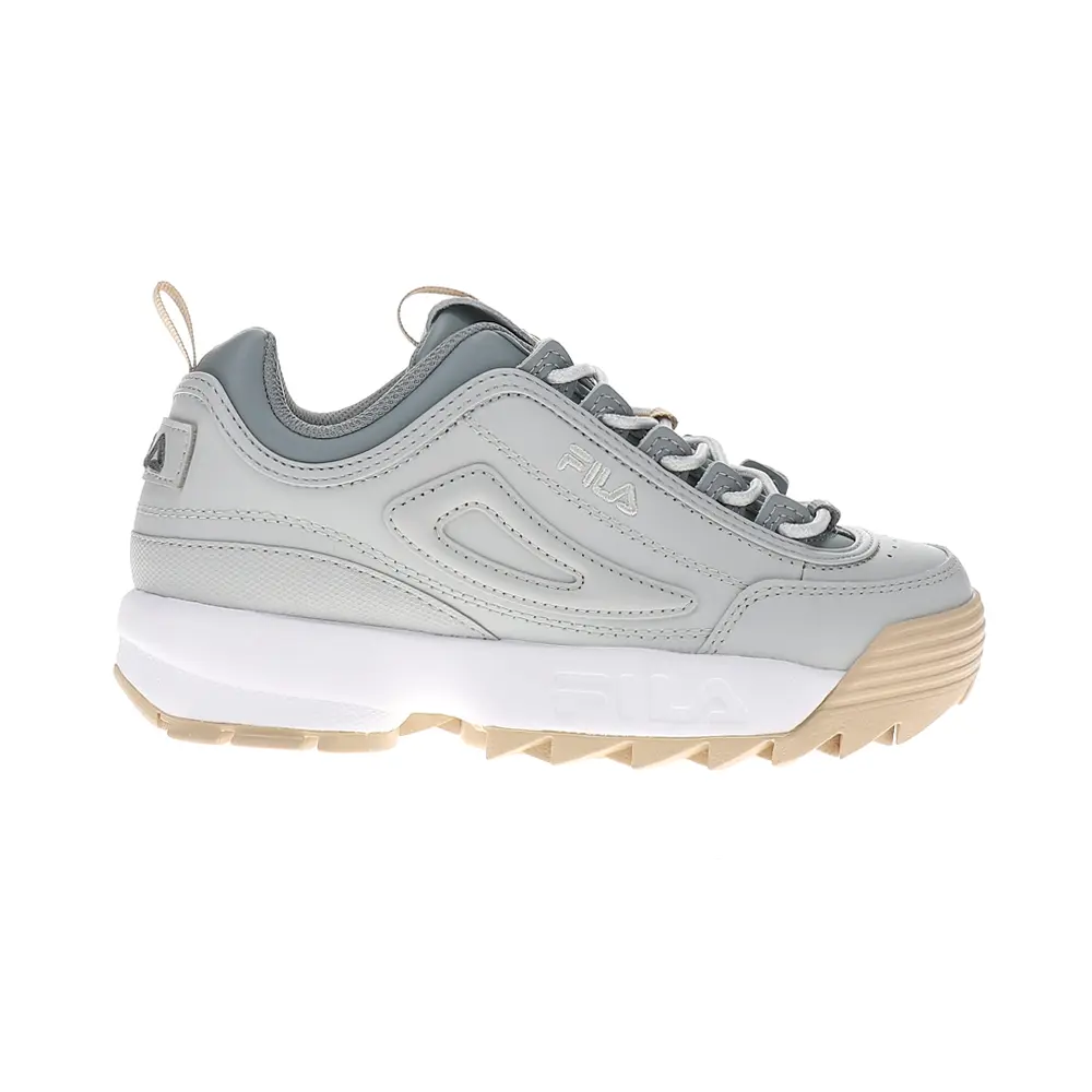 Fila Womens Disruptor Ii Perforated Lace Up Sneakers Shoes Casual - Grey