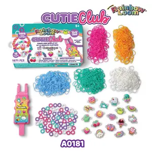 Rainbow Loom Cutie Club Kit featuring Auto Loom and 1000 rubber bands