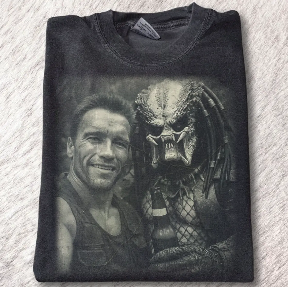 Funny Predator Graphic Tee, Hang over Tee, Movies Tee, Unisex Meme Cringe Funny Dumb Shirt, Gift, Menswear Womenswear Streetwear Cotton Comfort