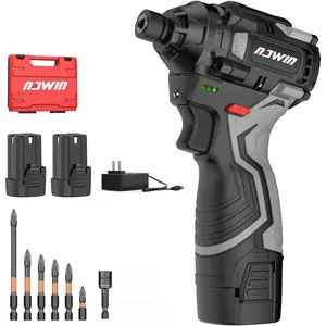 Cordless Impact Driver Kit 16.8V Max Torque 140Nm(105ft-lbs)High Rotation Electric Impact Driver Brushless  Continuously Variable Rechargeable 1/4" impact driver 2.0Ah