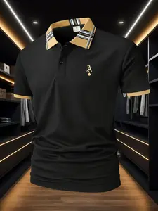 X072 Spades A Top Selling Print men's fashion POLO fir, stylish design, suitable for outdoor sports and street wear, comfortable and breathable, summer essential, there are five colors to choose from.
