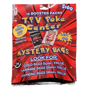 Pokemon $169 Mystery Bag by TPV Poke - Includes 12 PACKS Plus 1 Graded Slab