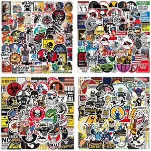 200 PCS Hard Hat Stickers for Tool Box, Helmet, Funny Stickers for Adults, Vinyl and Waterproof Decals for Mechanics, Electricians, Union, Oilfield, Construction, Welders