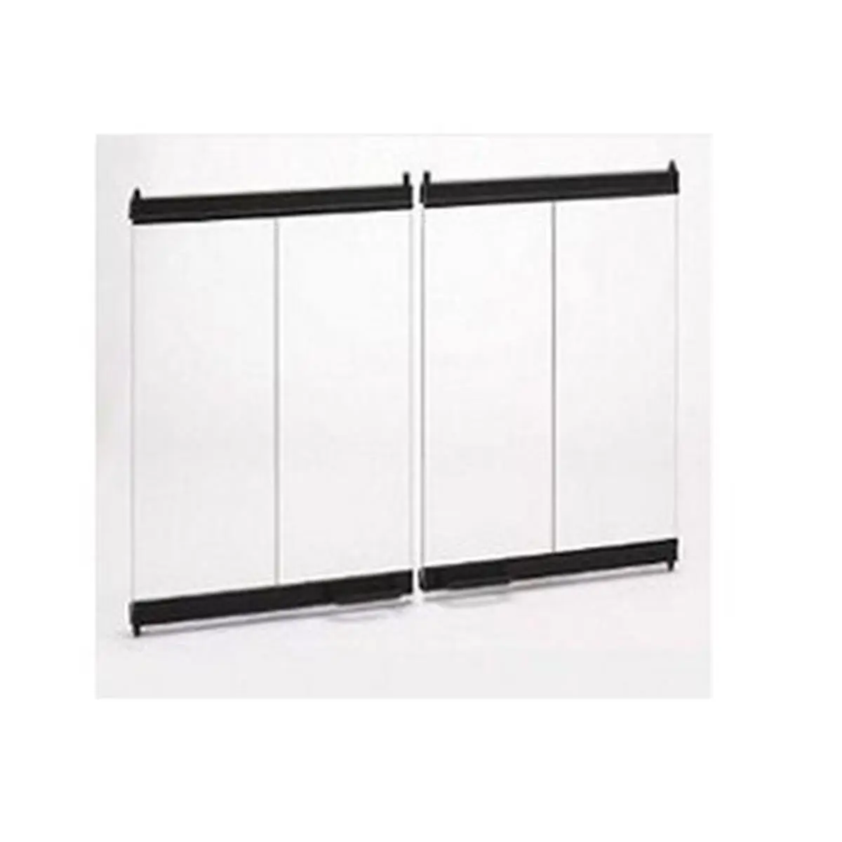 212 MAIN Majestic DM6036 Original Bi-Fold Glass Heatilator Door - Black Trim Kit, 1.35 lbs Weight Capacity, Modern Design, Dependable High-Quality Glass Doors for Biltmore 38 Fireplace Home Supplies (Dependability Focused), Houseware