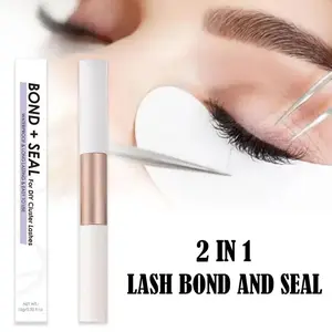 Quick Drying Eyelash Bond and Seal Fast Drying Lash Glue and Sealer Waterproof Strong Hold Cluster Lash Glue Bond and Seal Flawless Makeup Cosmetic Eyelash Extension Lash Extension Lash Extensions Eyelashes Extensions Eyelash Extensions