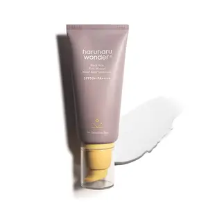 Haruharu Wonder Black Rice Pure Mineral Relief Daily Sunscreen, SPF50+/PA+,Broad Spectrum UVA/UVB, Octinoxate & Oxybenzone Free, Hyaluronic Acid, Niacinamide (50ml / 1.69fl.oz)Oil Skincare Skin Repair Vegan Facial Gentle Heartleaf Hypoallergenic Sensitive