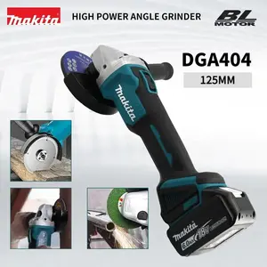 Makita DGA404 125mm 18V power tool, brushless motor, electric angle grinder, polisher, rust remover – a multi-purpose machine suitable for construction projects or woodworking DIY projects.