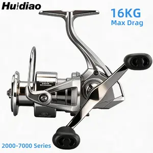 Huidiao AP-II Spinning Reel with Folding Double Handle 2000-7000 5.2:1 Fishing Reel 18KG Max Drag Long Long Distance Casting for All-water Fishing Saltwater Casting Reels Fishing Tackle
