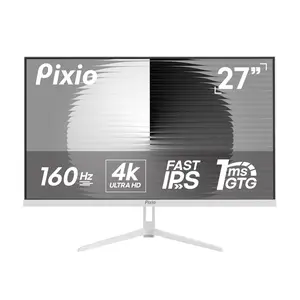 Pixio PX27U Wave 27 inch 160Hz Refresh Rate 4K 3840x2160p Resolution Fast IPS Panel 1ms GTG Response Time Black Tilt Adjustable Gaming Monitor with Adaptive Sync