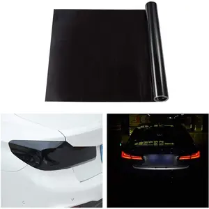 4PCS Car Headlight Tint Fog Light Taillight Smoke Tint Vinyl Film Waterproof Film for Headlights Car Body Film Sticker Accessory Decal for Cars Car Decals
