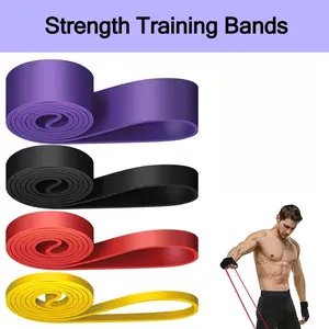 Strength Training Bands for Men - High Resistance Fitness Bands, Exercise Bands for Powerlifting, Pull-Up Assist, Squats, Bench Press | Home Gym Equipment for Muscle Building, Workout Accessories