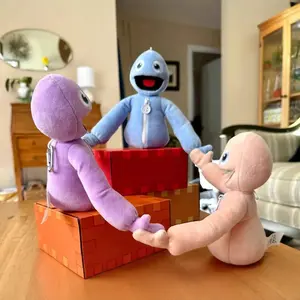 25cm Yeeps: Hide And Seek Plush Dolls Pink Blue Purple Plush Cute Plush Statue Doll Collection Room Decoration Toy Christmas Gif