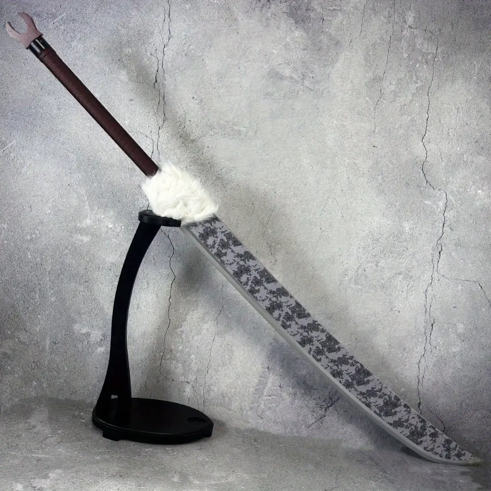 128cm/50inch Toji Anime Bamboo Wood Katana Costume Prop - Wooden Blade Samurai Sword, Real-Size Japanese Fake Sabre, Halloween Collectible Gift