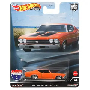 2022 Hot Wheels Premium: '69 Chevrolet Chevelle SS 396 | Car Culture | American Scene 2/5 | (Orange)