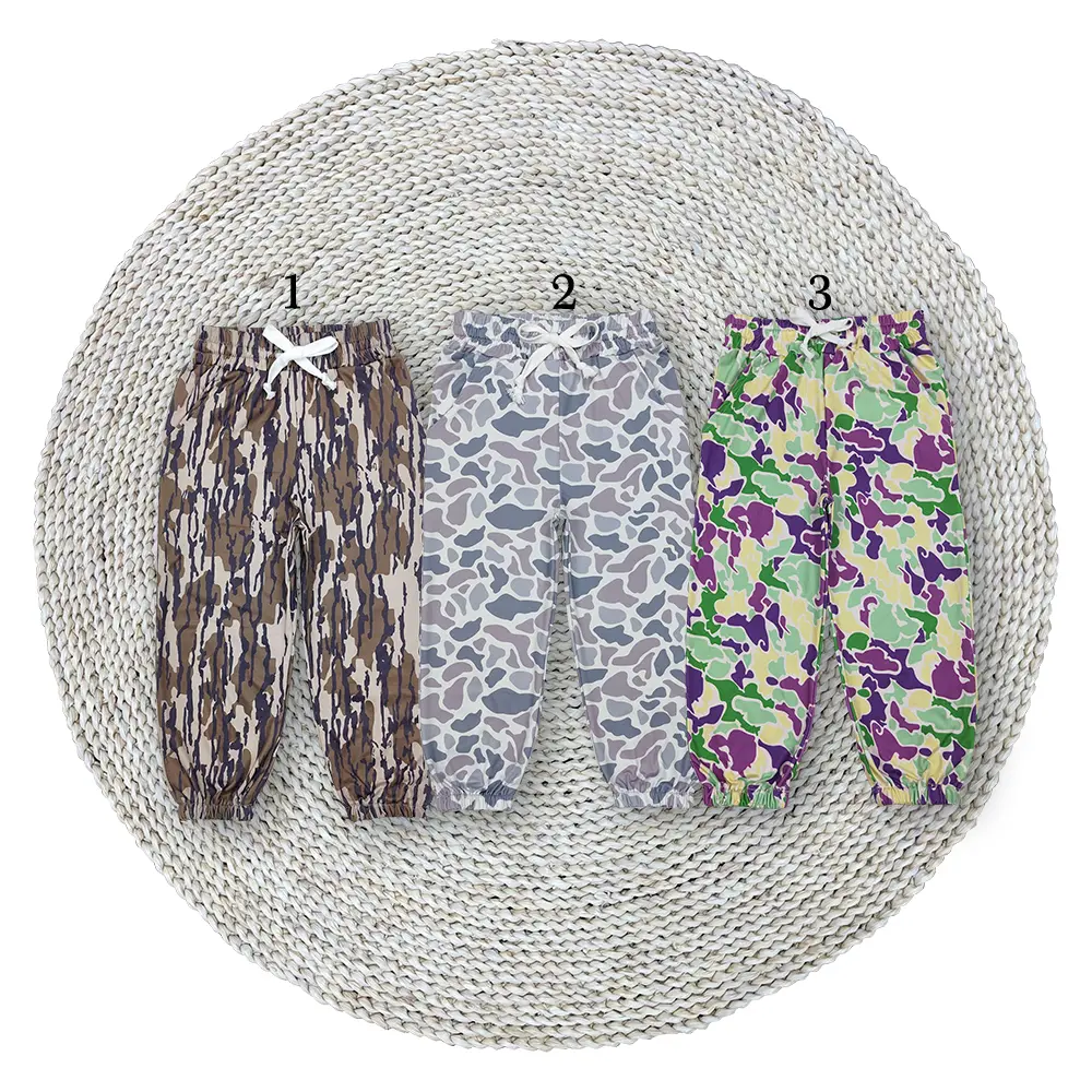 Baby Girls' Camouflage Stretchy Active Wear Elastic Waistband Bottom Sports Jogger Pants