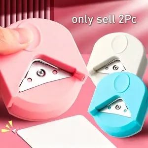 2PCS circle cutter button maker Corner round machine corner punching portable paper cutter card photo cutting