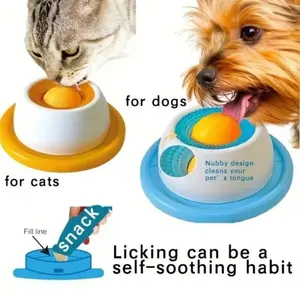 Pet Licking Mat for Wet Food/Yogurt - Slow Feed Bowl & Dental Cleaner for Cats/Dogs | Non-Slip Base, BPA-Free & Dishwasher Safe,Perfect for Small & Medium Pets