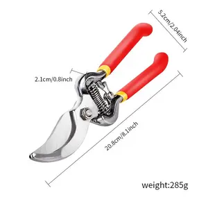 Garden Tools Curved Blade Pruning Shears for ,Effortless Home Use Tree Pruner, Ideal for Landscaping, Handle,summervibes