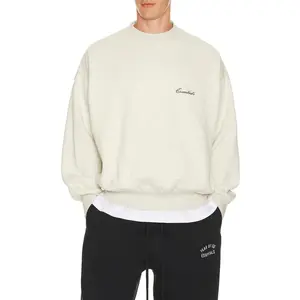 Fear of God ESSENTIALS Classic Crewneck Sweatshirt in Oatmeal Heather/Light Heather Oatmeal Heather & Light Heather