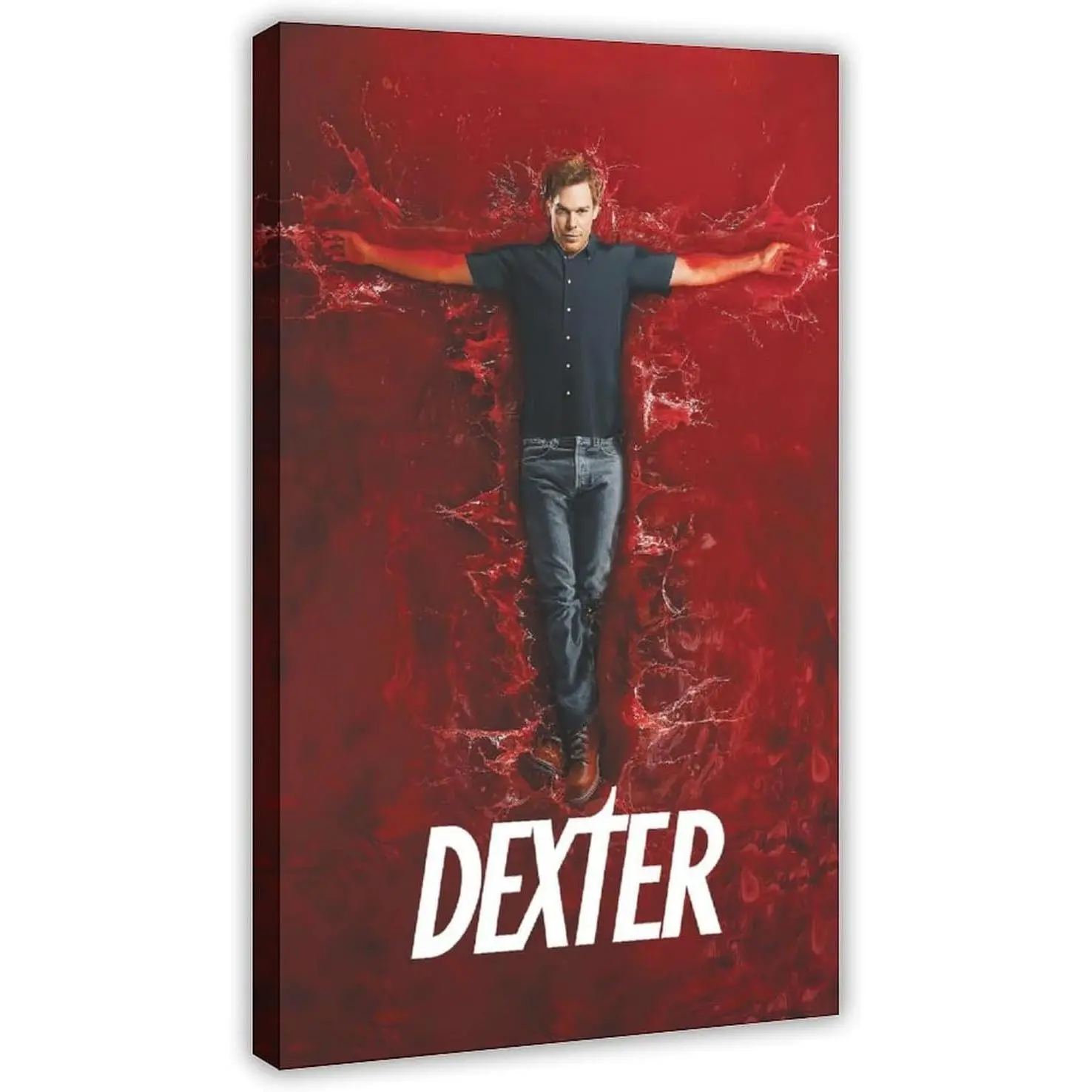 Dexter TV Series Artistic Canvas Poster, Customizable Multi-Size New Condition Home Wall Decor Print, Student Dormitory & Bedroom Gift (as the image shows)