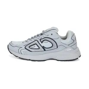Dior B30 CD Sneakers Men's Gray Casual Running Shoes for Comfort and Style Diors 2023 cd30 Dior Men's shoes 35cm x 25cm x 15cm Grey real shoes black shoes shoe