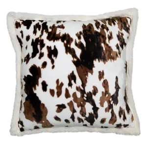 Tri-color Cowhide Plush Pillow Tri-color Cowhide Plush Pillow
