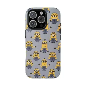 Minions phone case for iphone 11,12,13,14,15,16,17 pro, promax