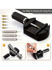 11 Piece Watch Band Removal Tool Set, Professional Watch Repair Accessories, Includes Band Removal Pins and Tools