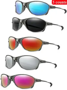 Unisex Vintage Oval Frame Sunglasses, Metal Temple Sunglasses, Outdoor Sports Sunglasses, Shopping, Selfies, Parties, Travel, Fishing, Cycling, Running, Fashionable Trendy Sunglasses, Trendy Styling Sunglasses