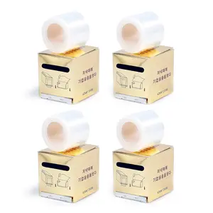 4 PCS Disposable Eyebrow Tattoo Plastic Wrap Preservative Film Make Up Supplies Wrap Cover Tape Roll, 42mm x 200m