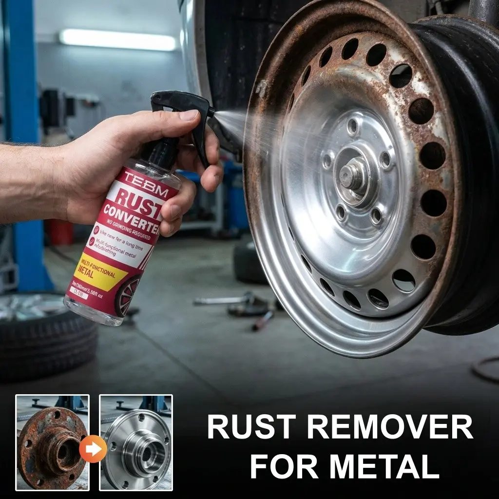 Metal Rust Remover Spray, Rust Converter, Quick Rust Dissolver, No Sanding, Fast Renovation, Ideal for Car Parts, Metal Tools, DIY Friendly, Effective Surface Restoration, Rust Removal Spray