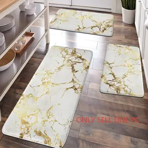 [Popular Choice]1 piece, bathroom decoration, bathroom floor mat, bathroom anti-slip mat, kitchen floor mat, bathroom set, home decoration, marble floor mat, luxurious and simple theme decoration.
