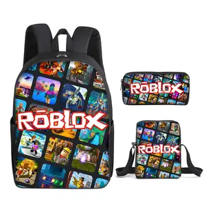2026 New Roblox Roblox School Bag Small Backpack Backpack Three-piece Set