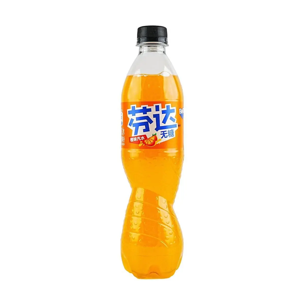 Fanta Zero Sugar Orange Soda - Mainland China Version, 500ml Carbonated Drink