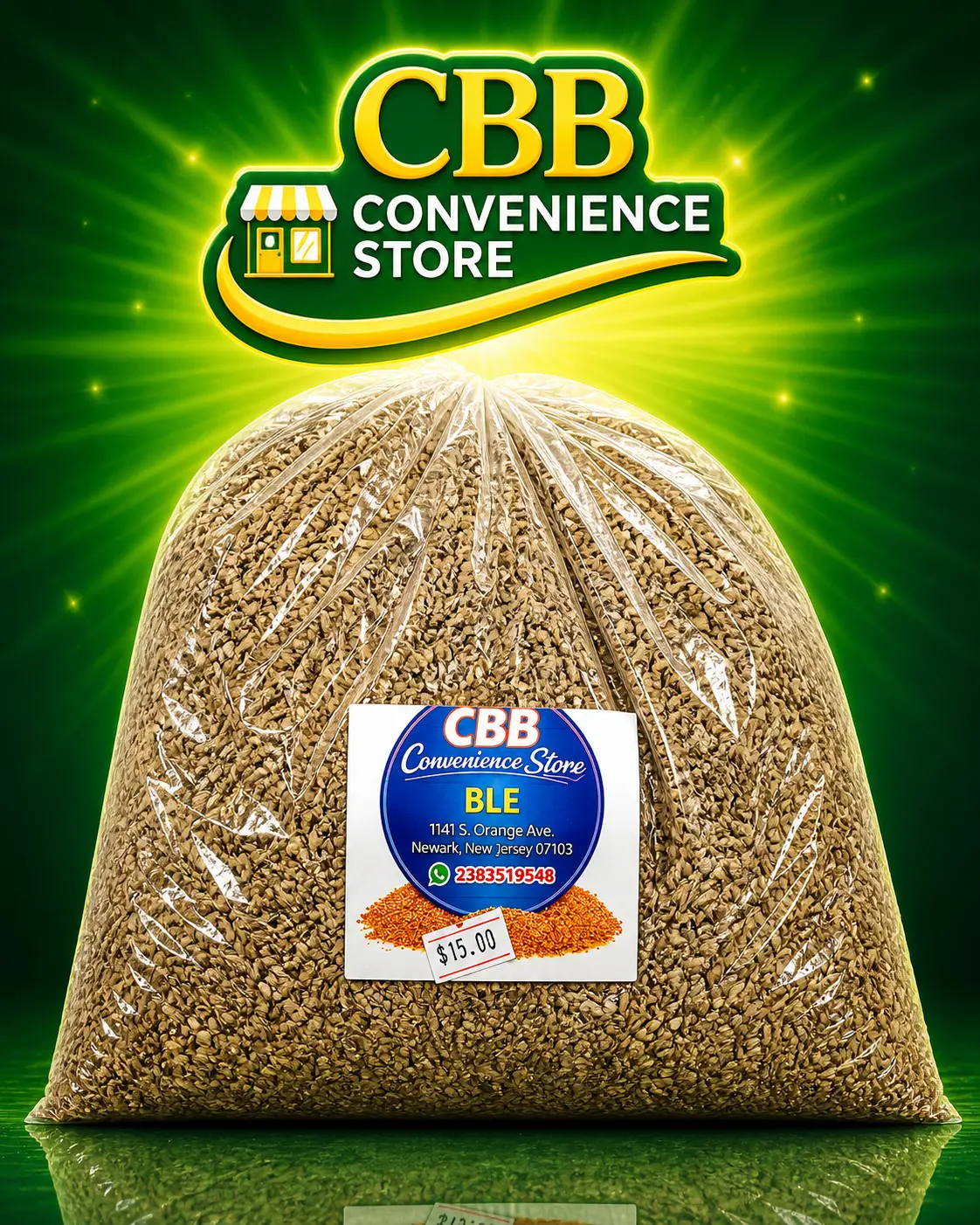 Bulgur Wheat 6 lb - Blé Hatian Whole Grain Fiber Meal, Yon mamit BLE