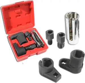 Automotive Tool  Sensor Socket Set Wrench Remover Tool and Thread Chaser Set,  Accessories O2  Sensor Socket Set for Removing and Install  Sensors