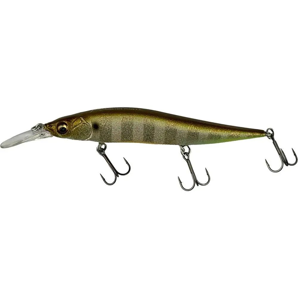 Megabass Ito Vision 110 + 1 Jr. Jerkbait, 3.8 Inches, Bite-Size, Maximum Casting Distance, High-Impact Presence, Katsuage Outbarb Trebles, Effectively Target 4-To-7-Foot Zone