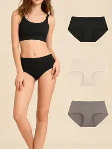 SOFT INTENTION Seamless Comfort Briefs 3 Pack