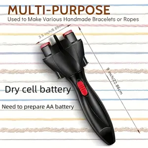 Automatic Braiding Tool! One-Click Operation, Easy to Make Twist Braids, Fishbone Braids, And More Styles. Even for Handicapped People. 30-Second Quick Braiding, Suitable for All Hair Types. Perfect Gift for Barbers And Stylists