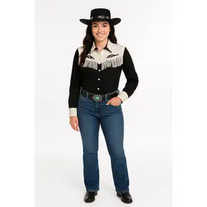 Women's Western Fringe Shirt - S/M Halloween Costume