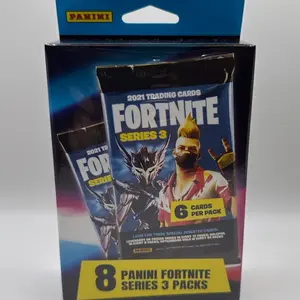 2021 Panini Fortnite Series 3 Trading Cards Hanger Box - 8 Packs Per Box - 6 Cards Per Pack - 48 Total Cards