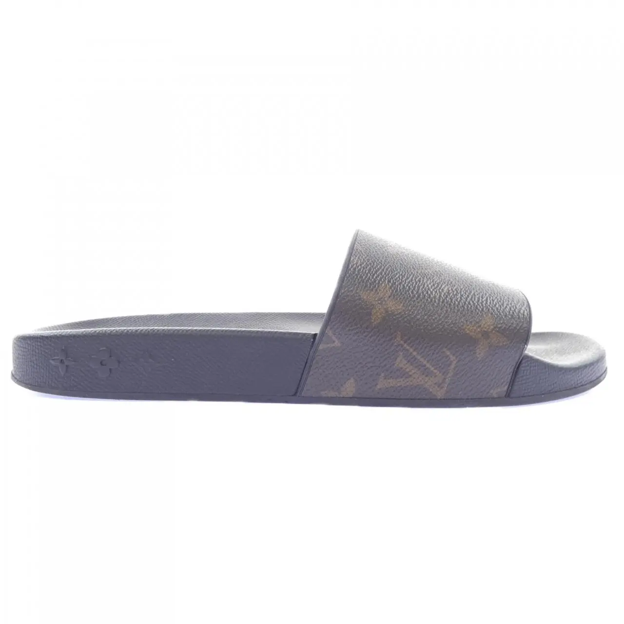 Pre-owned Louis Vuitton Rubber Small Leather Goods Waterfront Mule Sandals