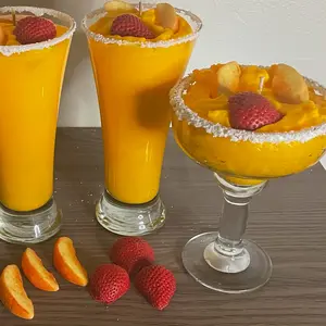 Strawberry Margarita Drink Candle