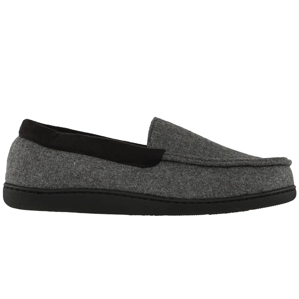 Hi-Tec Mens Flannel Scuff Moccasin Casual Slippers Casual - Grey