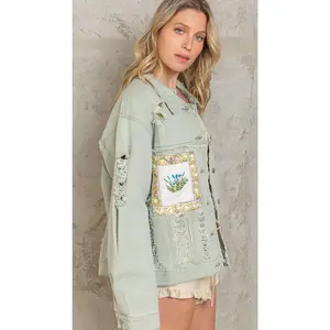 Green Denim jacket