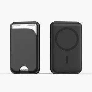 Strongest Magnetic Wallet for iPhone 16 15 14 13 12 MagSafe Compatible Card Holder Phone Accessories with Adjustable Stand Kickstand Holds 5 to 6 Cards ABS Durable Multi Scene Use Gift with Free Christmas Theme Stickers Pack 2026 New