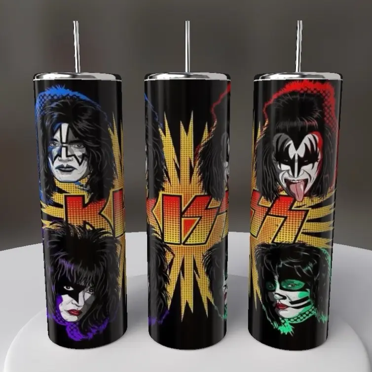 Kiss rock tumbler cup Kiss rock tumbler cup