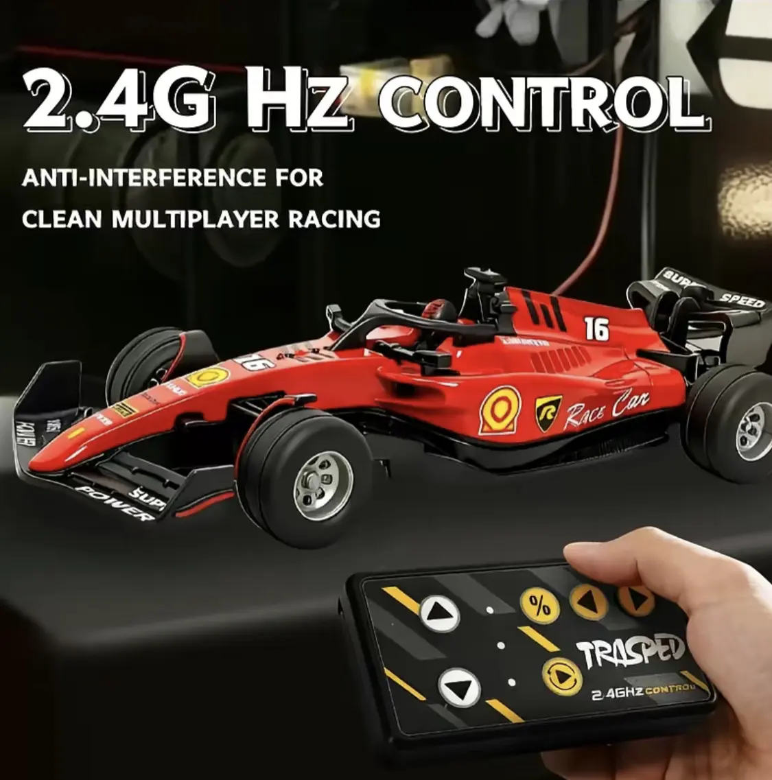 MiniGear 1:64 Diecast Pocket RC Drift Car 2.4G Remote Control Multi Speed Tiny Desktop Race Car Type-C Rechargeable Collectible Toy Perfect Christmas Gift For Boys Kids