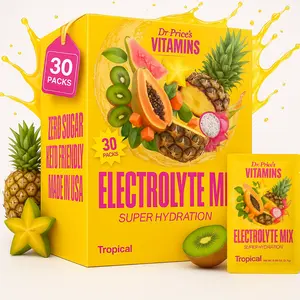 Dr. Price's Electrolytes Powder – 30 Packs, Hydration Drink Mix, Keto, Vegan, Gluten-Free