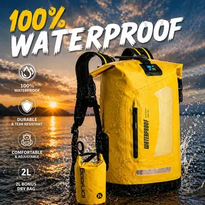 IDRYBAG High-Quality PVC Waterproof Backpack | Lightweight, Breathable, Durable & Versatile Design | Unisex Outdoor Backpack, Water Resistant Backpack for Travel, Hiking, Camping, Fishing & All Outdoor Activities